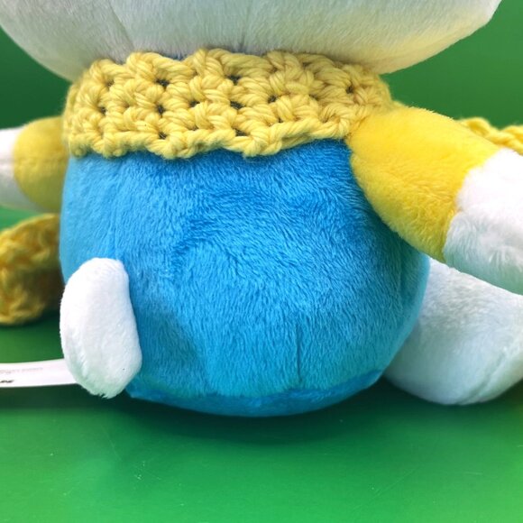 Hello Kitty Sanrio Plush Toy Hand Crocheted Yellow Lovey Blanket Dress Outfit - Picture 13 of 15